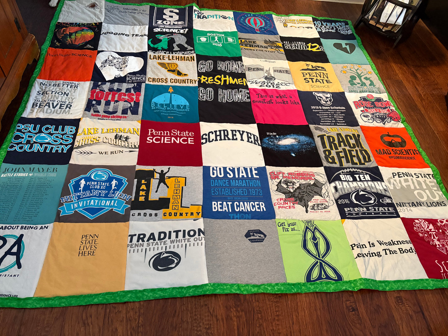 Custom T-Shirt Memory Quilt | Large Throw to XL Queen