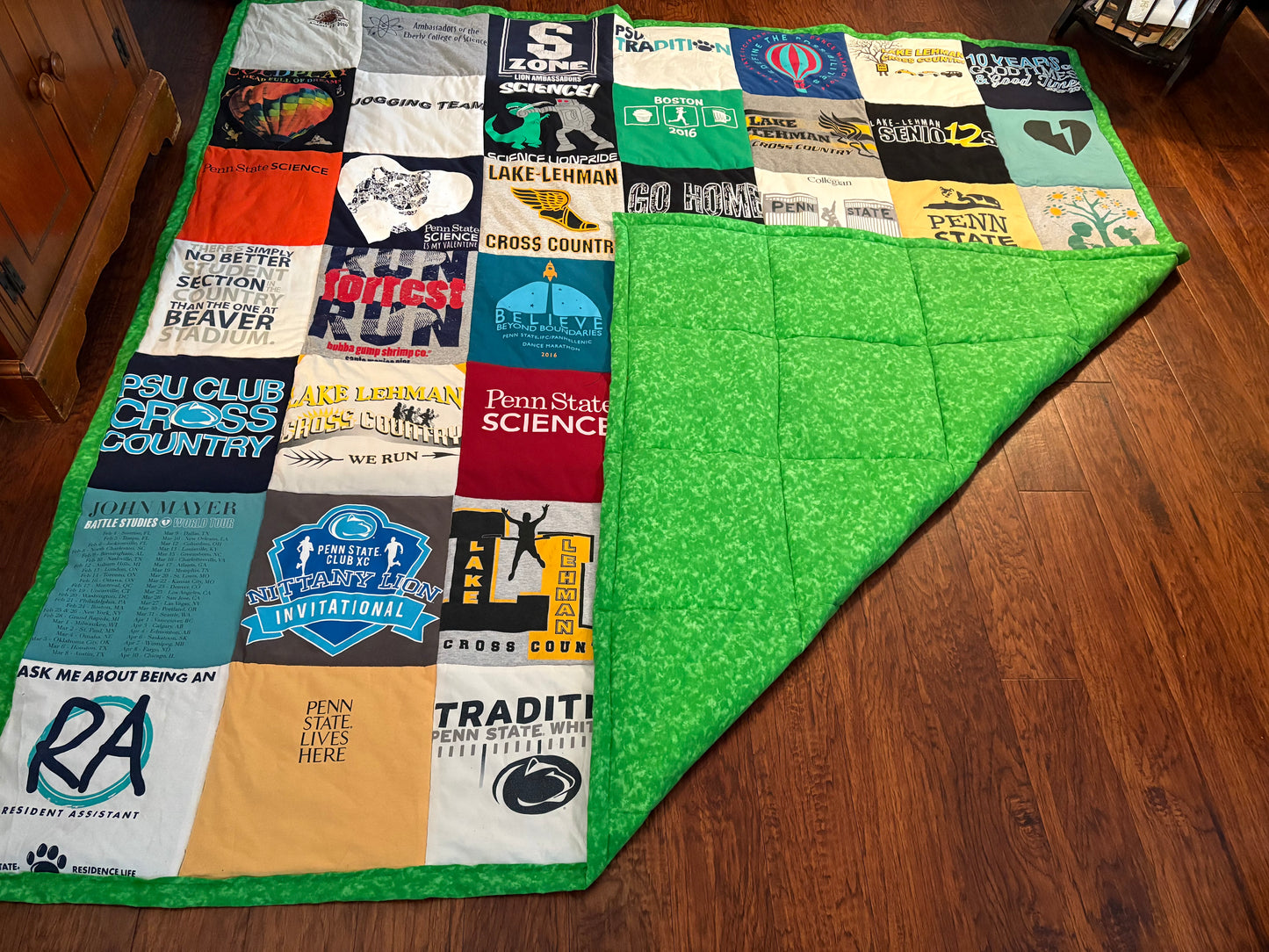 Custom T-Shirt Memory Quilt | Large Throw to XL Queen